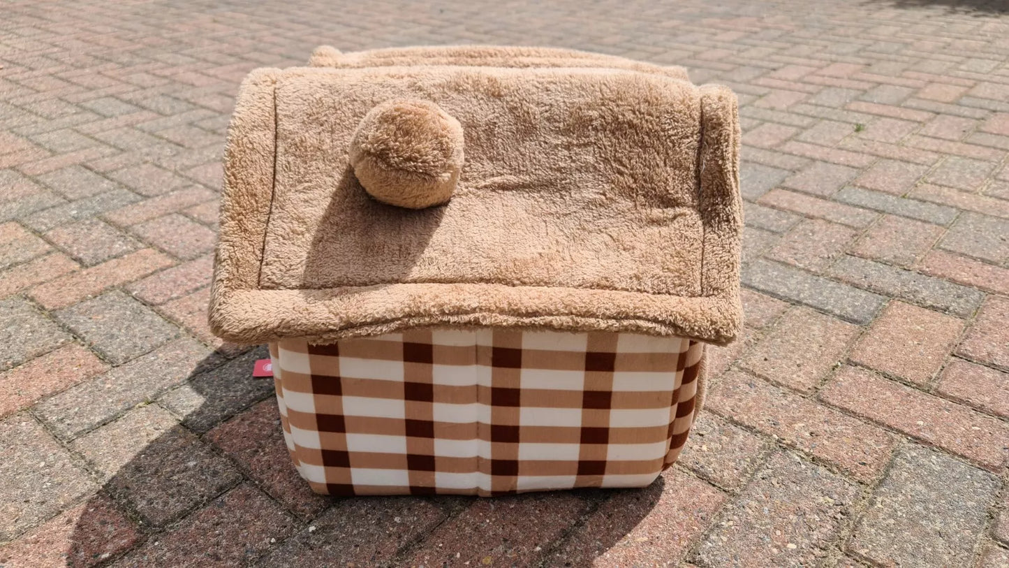 Dog Bed Warm Cosy Indoor With Removable Cushion SEOUGEE