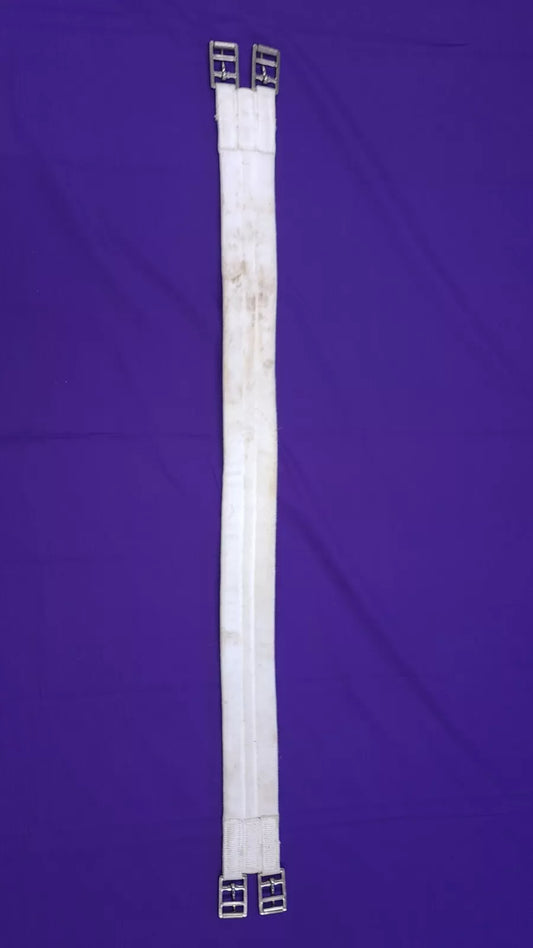 Girth 44" White Cotton Pony Horse Riding Equipment