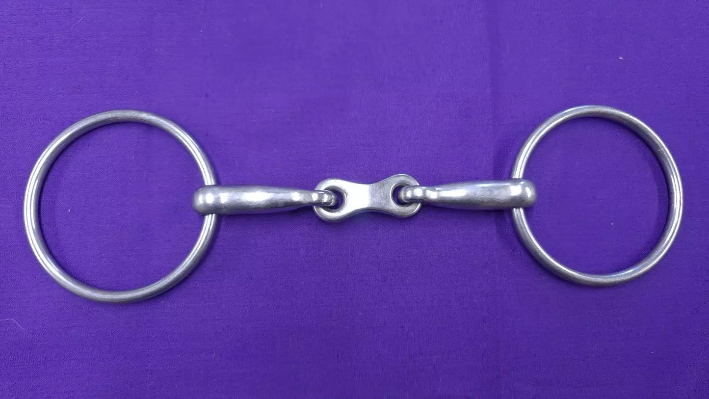 Loose Large Ring Snaffle French Link 5.5"