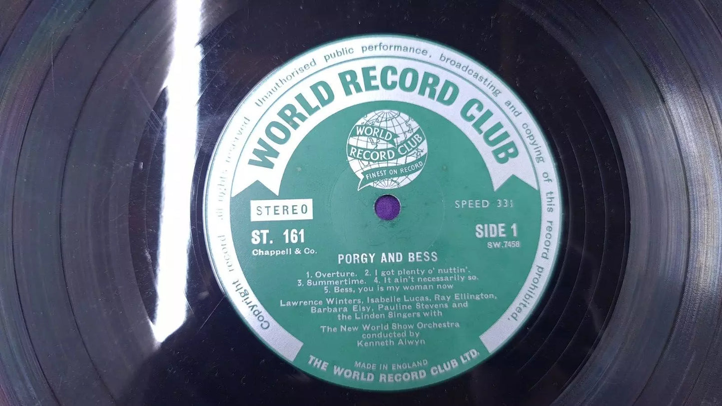 George Gershwin - Porgy And Bess T 161 Vinyl LP Record