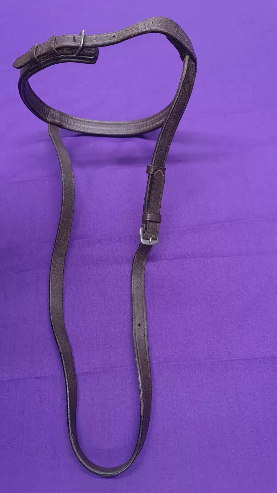 Cob Sized Brown Noseband for Horse Bridle