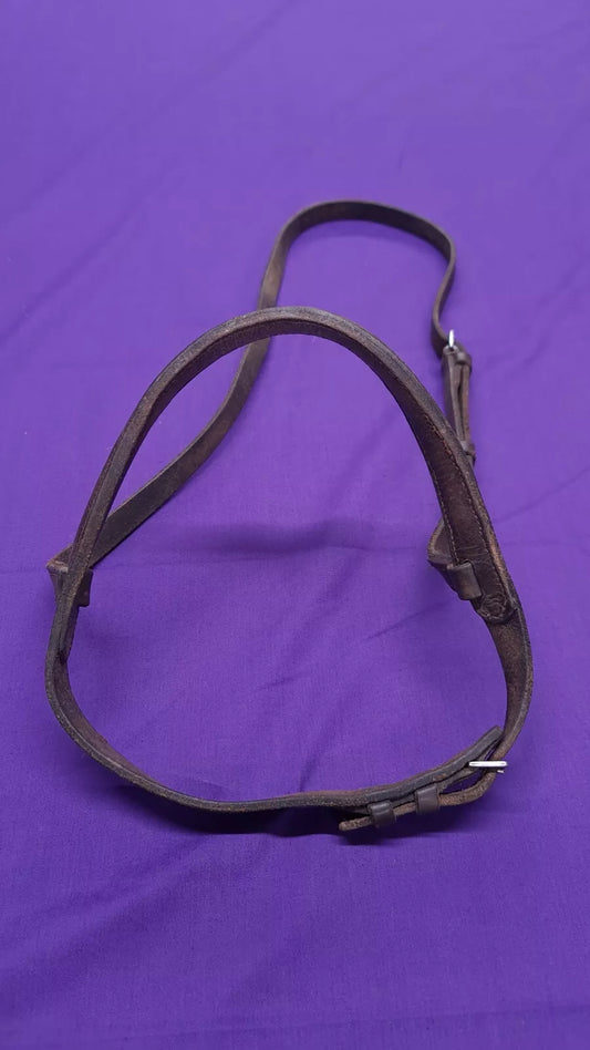 Padded Brown Noseband Full Size Bridle Part