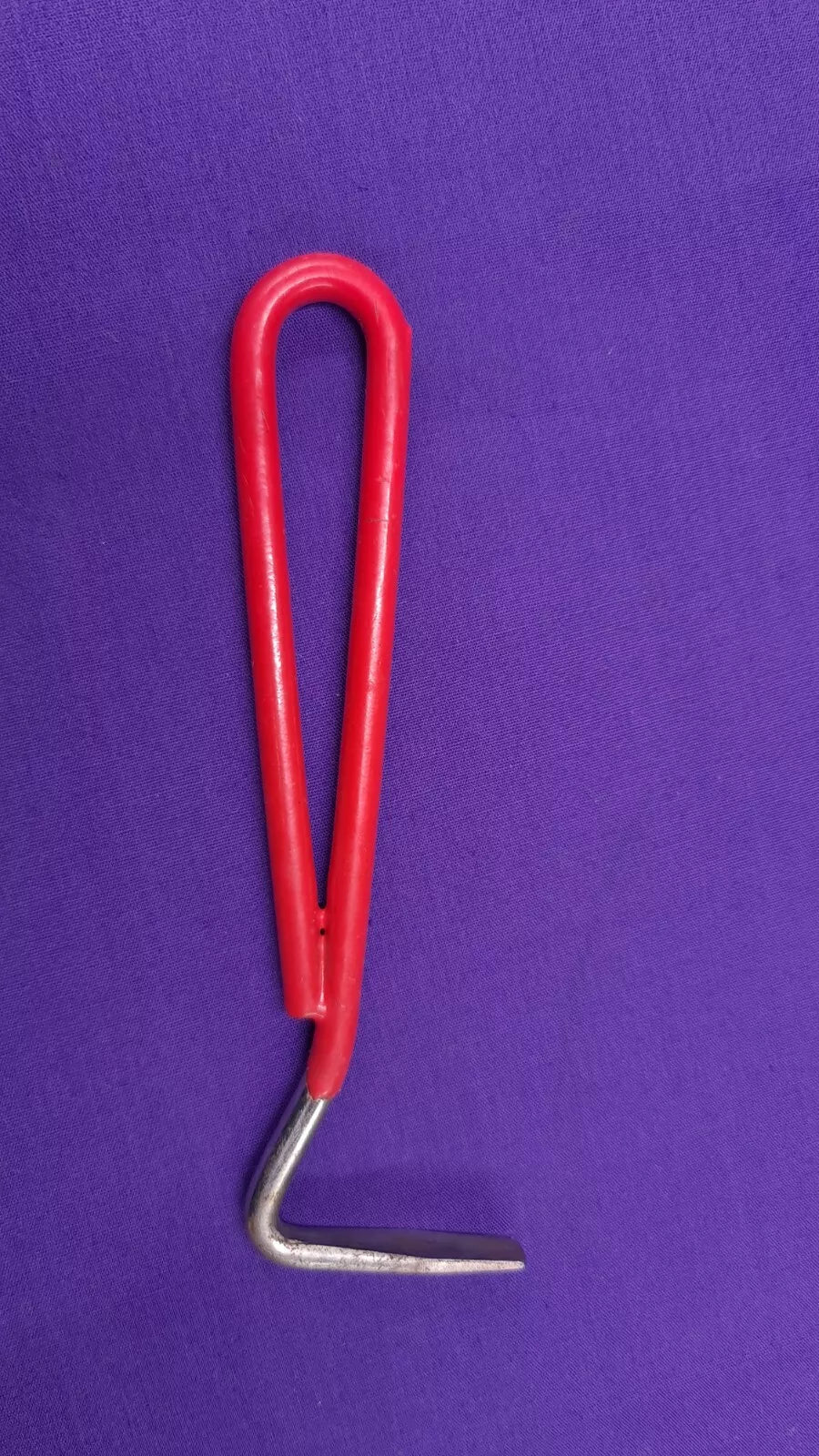 Red Metal Hoof Pick