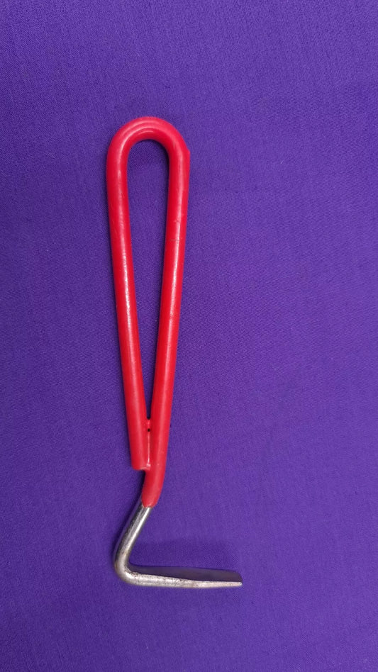 Red Metal Hoof Pick