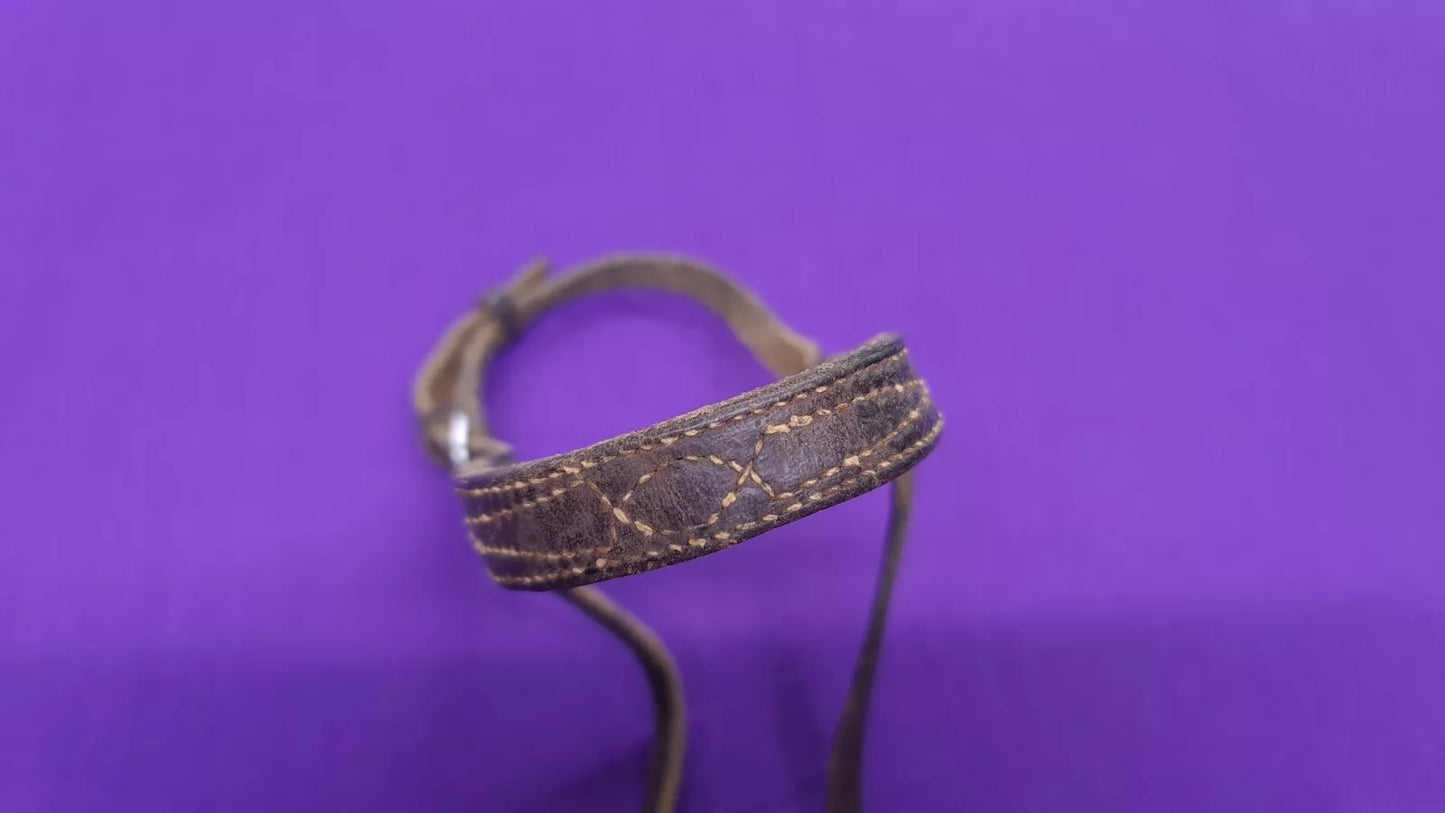 Pony Sized Brown Soft Leather Noseband Bridle Part