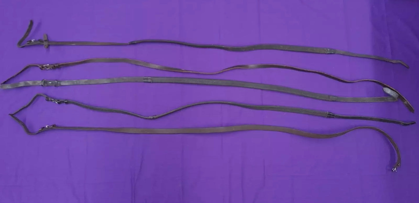 Single Reins - Five, Brown And Black