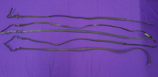 Single Reins - Five, Brown And Black