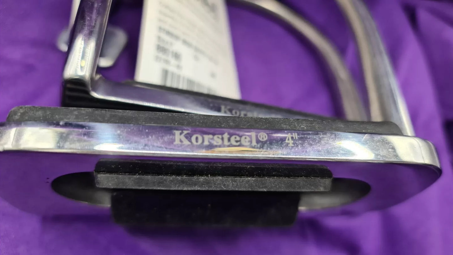 Korsteel Safety Stirrups Irons 4" Horse Riding