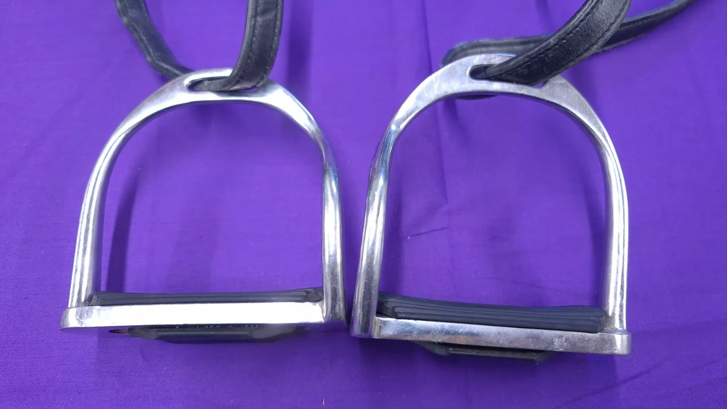 Safety Stirrups Plus Leathers Rhinegold 4.5 Inch Bent Leg