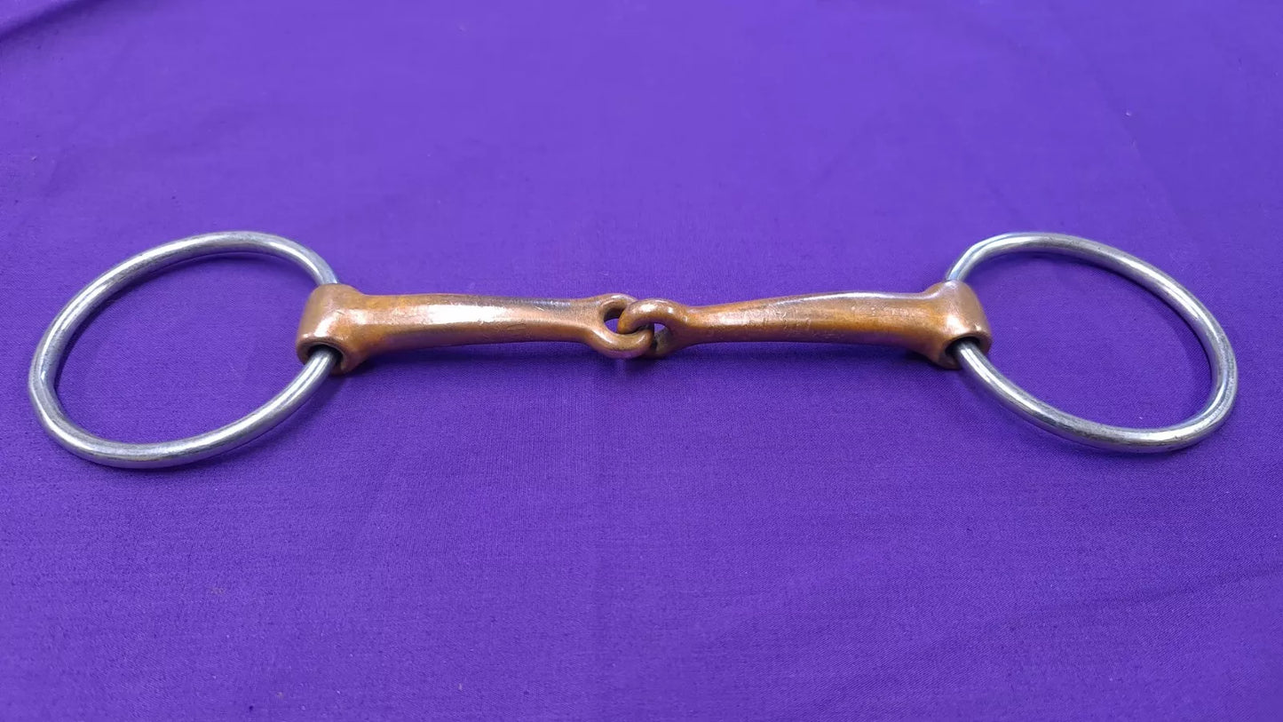 Loose Ring Snaffle Copper Mouthpiece Single Joint 6"