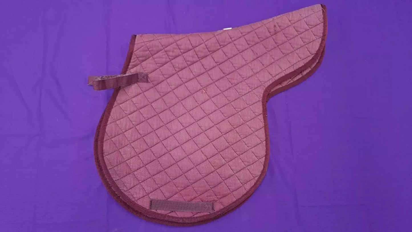 Weatherbeeta Full Size Burgundy Horse Saddle Pad Numnah