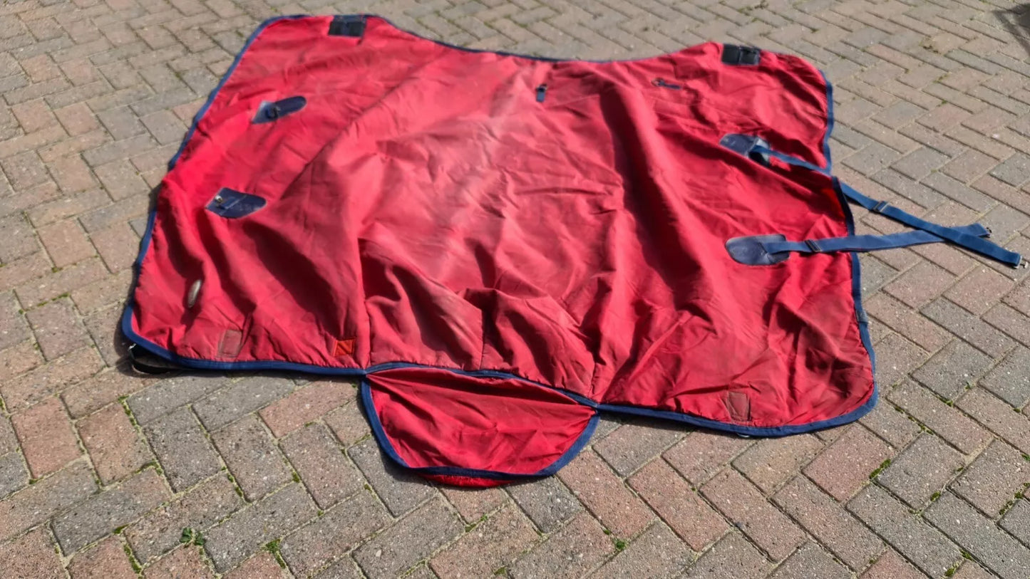 Fal-Pro Viking 6' Turnout Rug Heavy Red And Blue