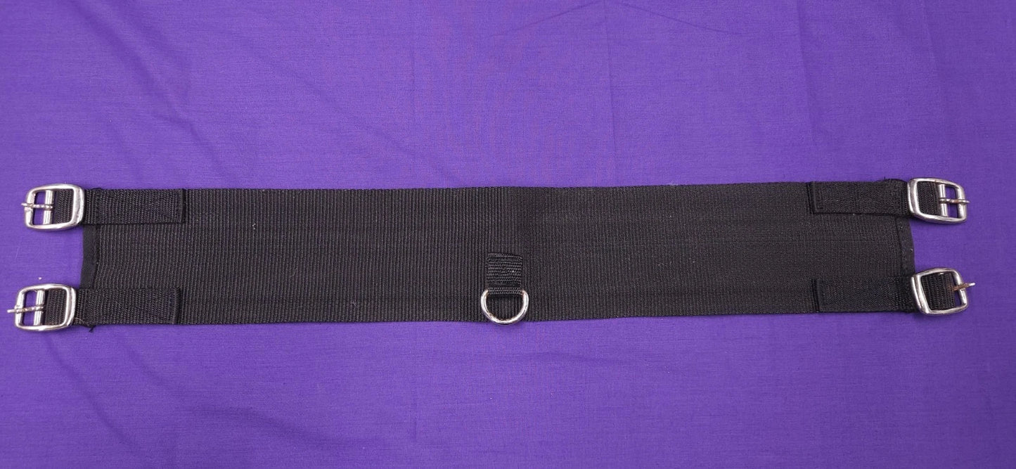 28" Black Fabric Horse Girth G141