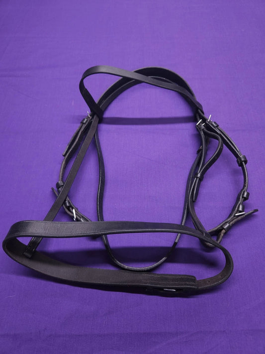 Jeffries Wembley Full Size Black Leather Hunter Horse Bridle BR435