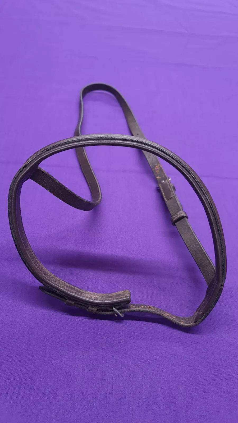 Cob Sized Brown Noseband for Horse Bridle