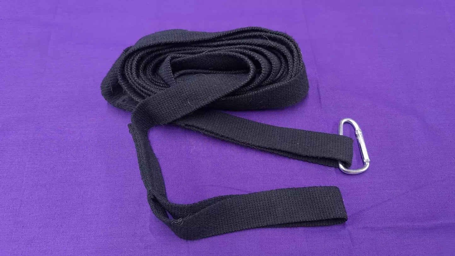 Long Lead Training Line 16ft Black Webbing Dog Horse