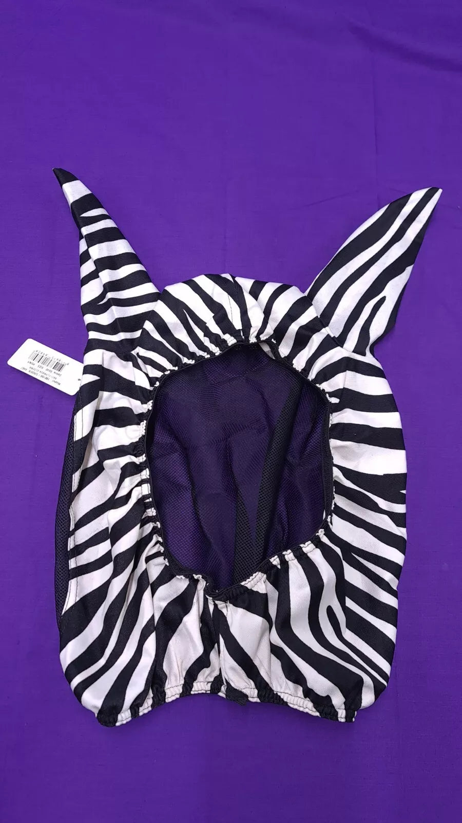 Horka Horse Zebra Fly Mask With Ears Pony Size