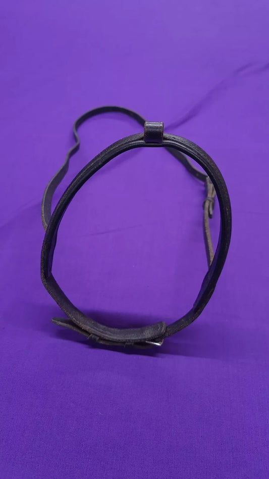 Full Noseband And Flash Black Leather