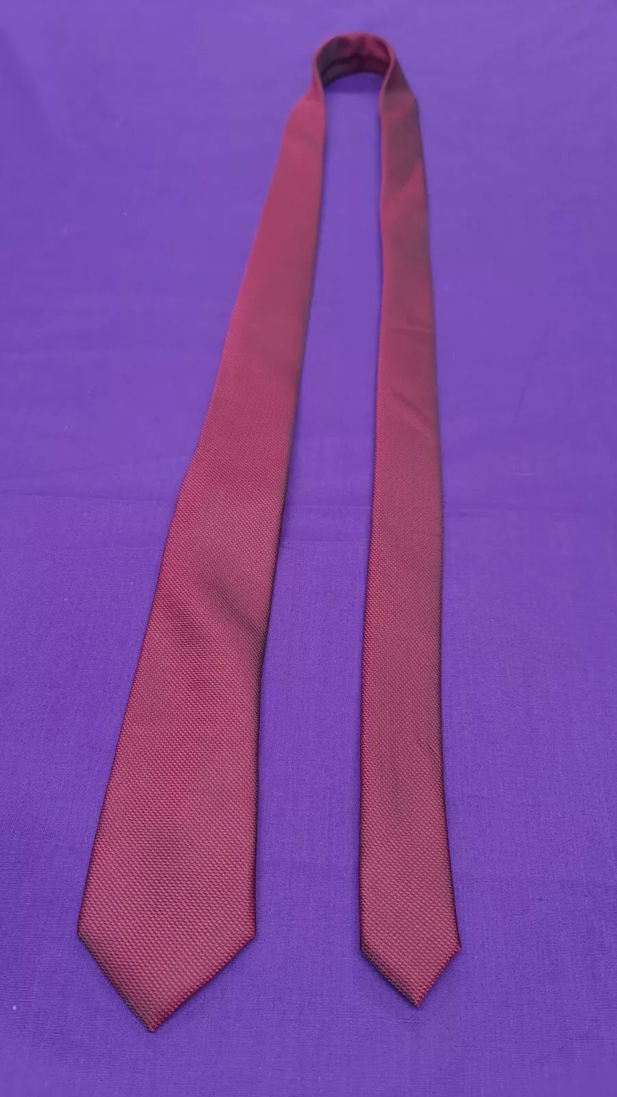 F&F Dark Red Tie Plain