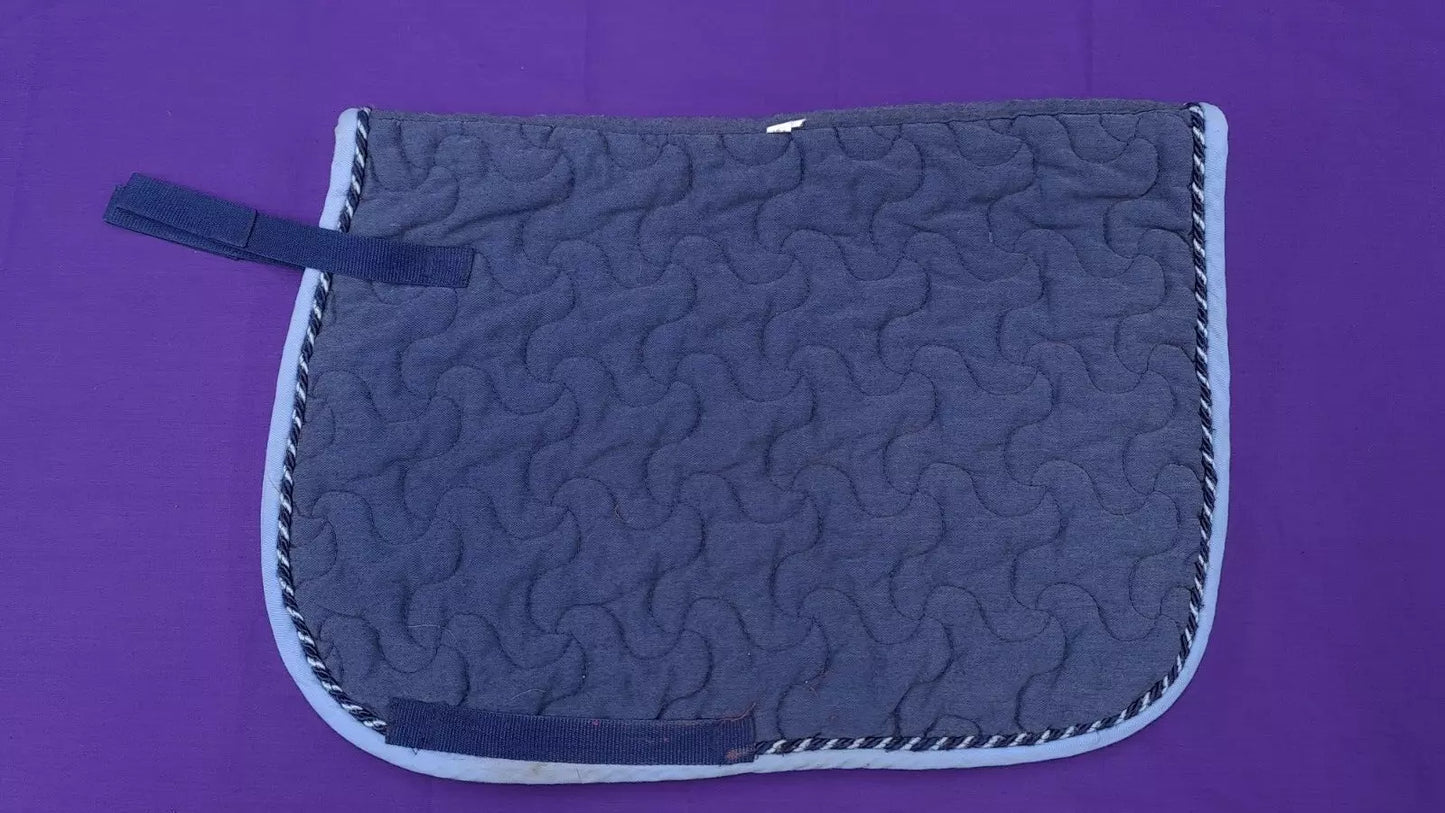 Holybrook Pony Size Two Tone Blue Saddle Pad