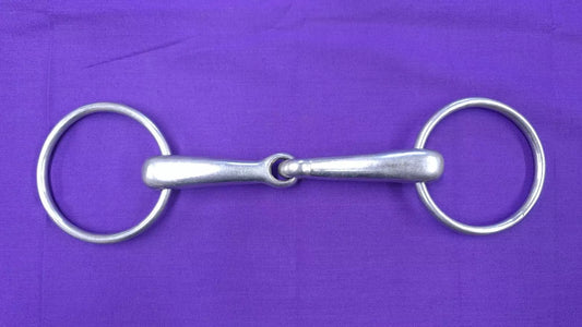 F E Gibson 6" Loose Ring Snaffle With Single Joint Heavy Duty