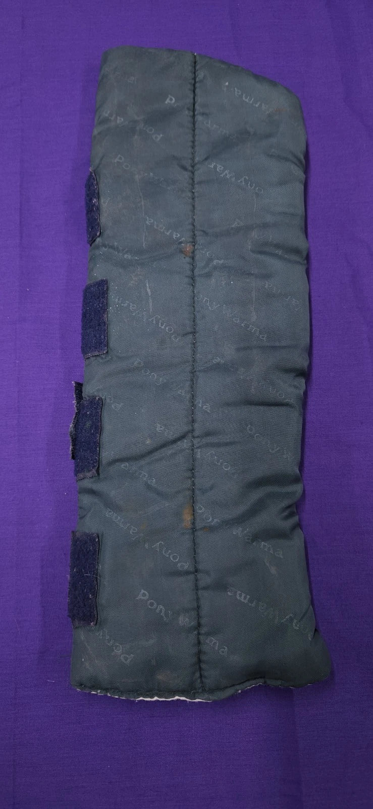 PonyWarma Green And Navy Horse Tail Guard O168