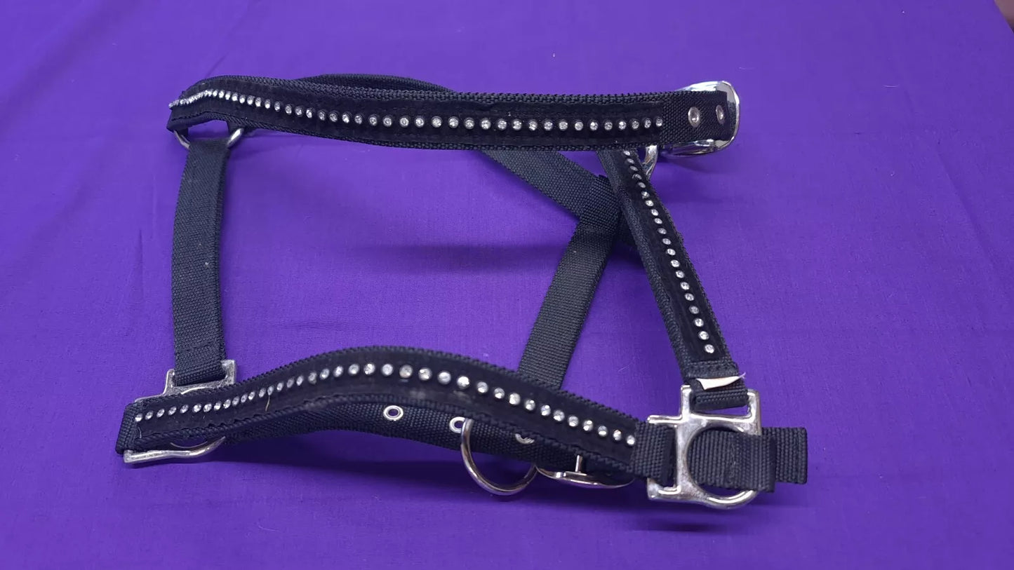 Sparkly Blingy Black Headcollar Sized Full