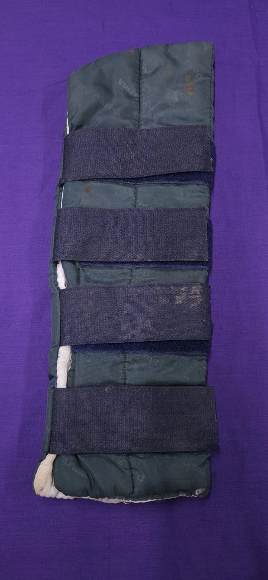PonyWarma Green And Navy Horse Tail Guard O168