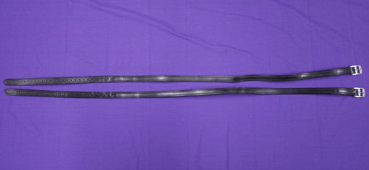 54" Black Shires Horse Stirrup Leathers ST127