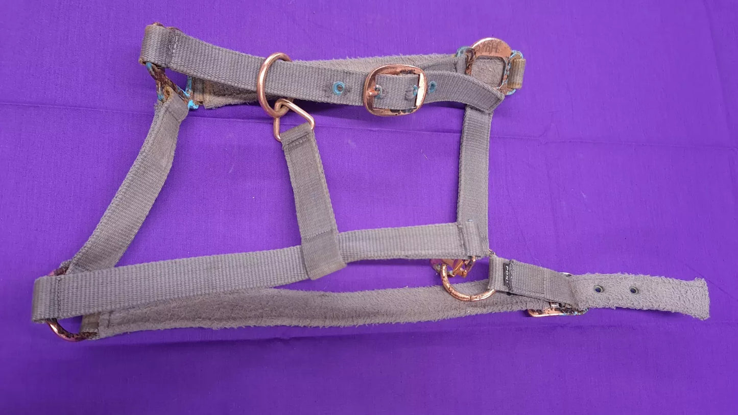 HY Grey Pony Headcollar And Lead Rope