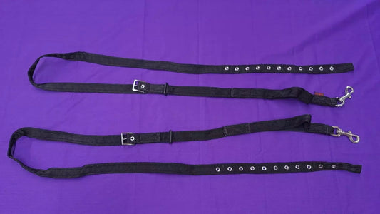 Eclipse Black Side Reins Elasticated One Size