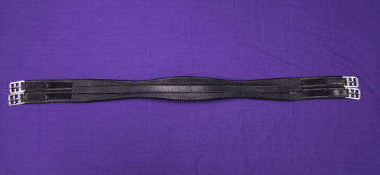 44" Wessex Black Leather Elasticated Horse Girth G135