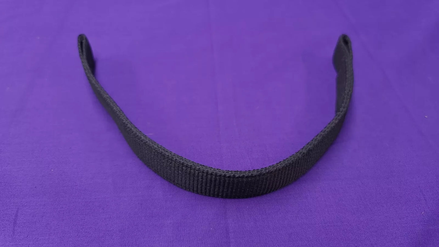 Webbed Browband Black 16"