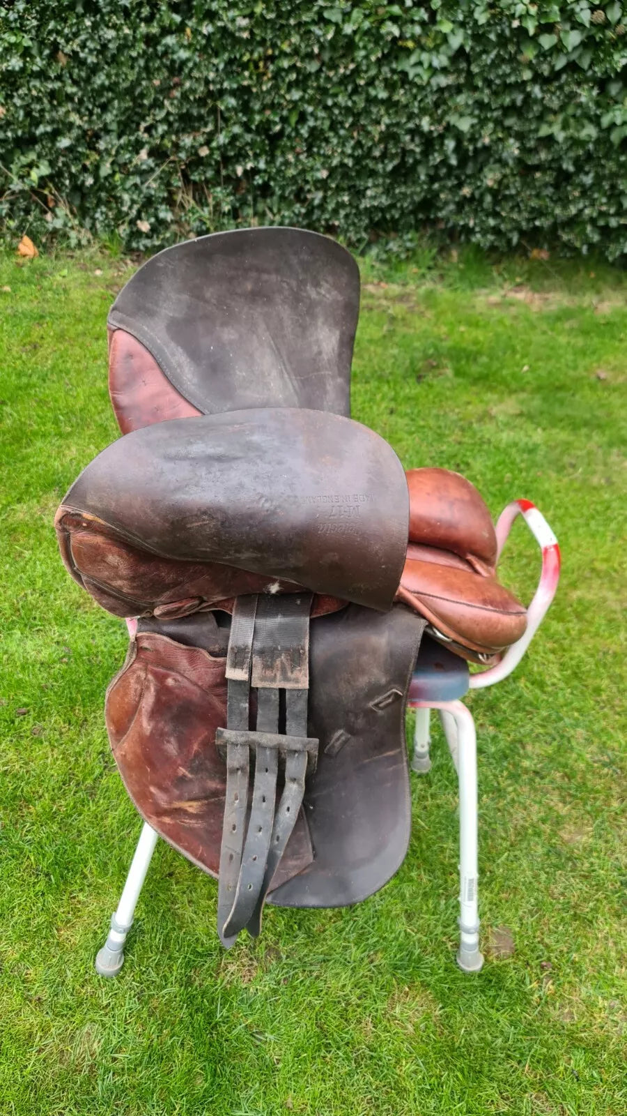 Albion Brown Leather GP Saddle 17.5"