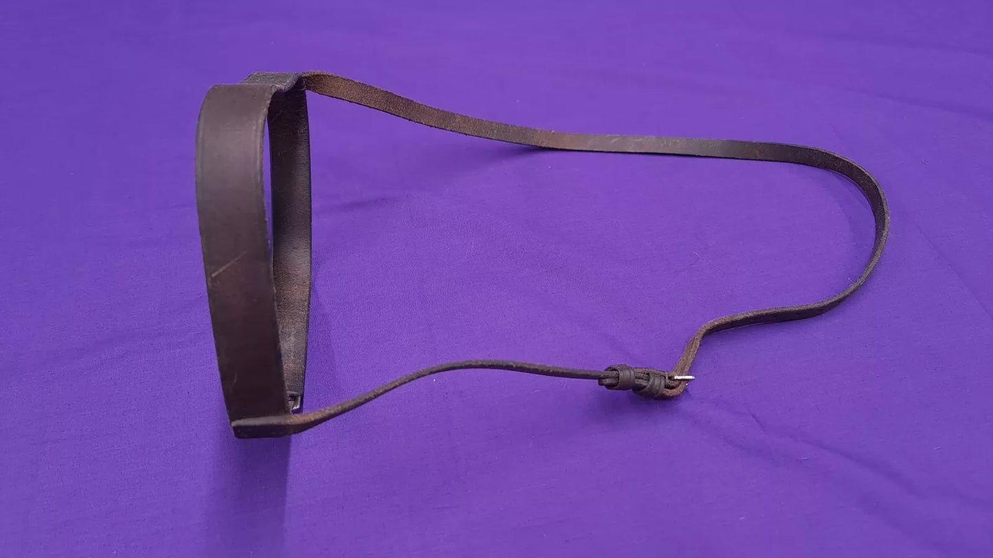 Brown Leather Plain Noseband Full