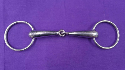 5.75" AK Hollow Loose Ring Snaffle Horse Bit