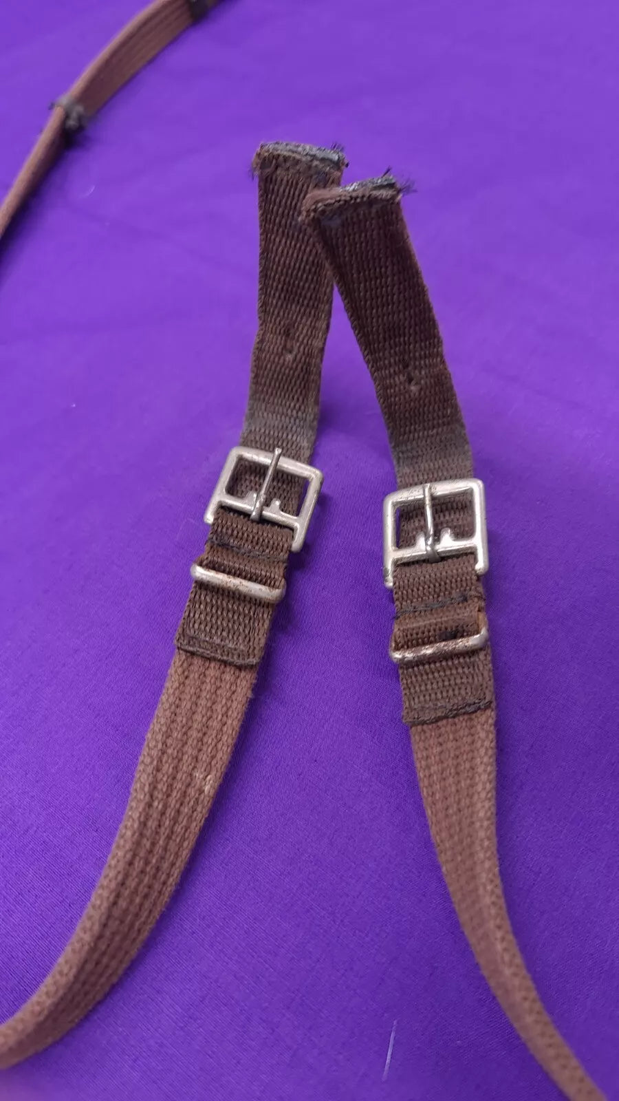 Horse Riding Reins Brown Material Size Full