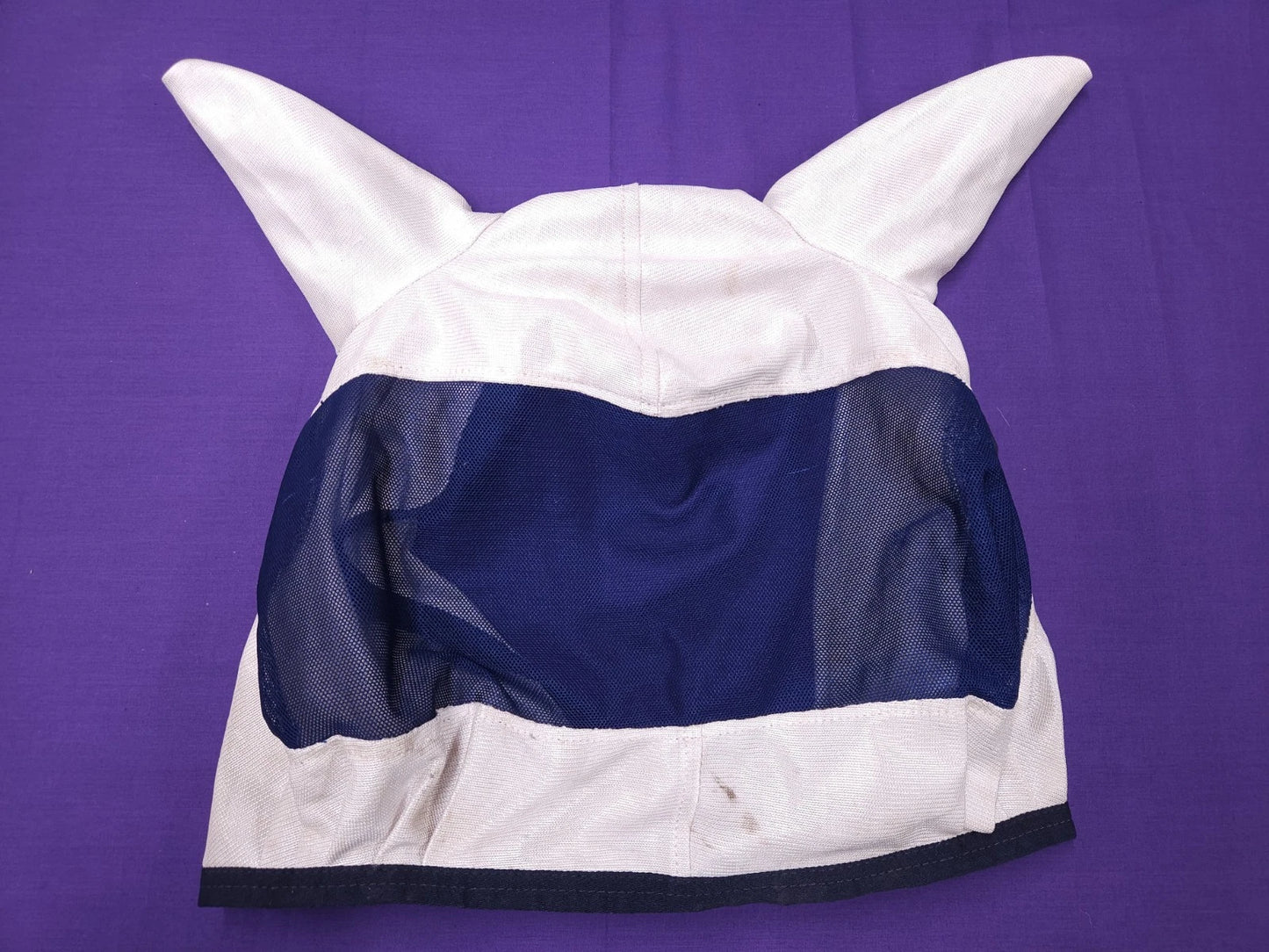 Loveson Full Size White And Blue Horse Fly Mask FL33