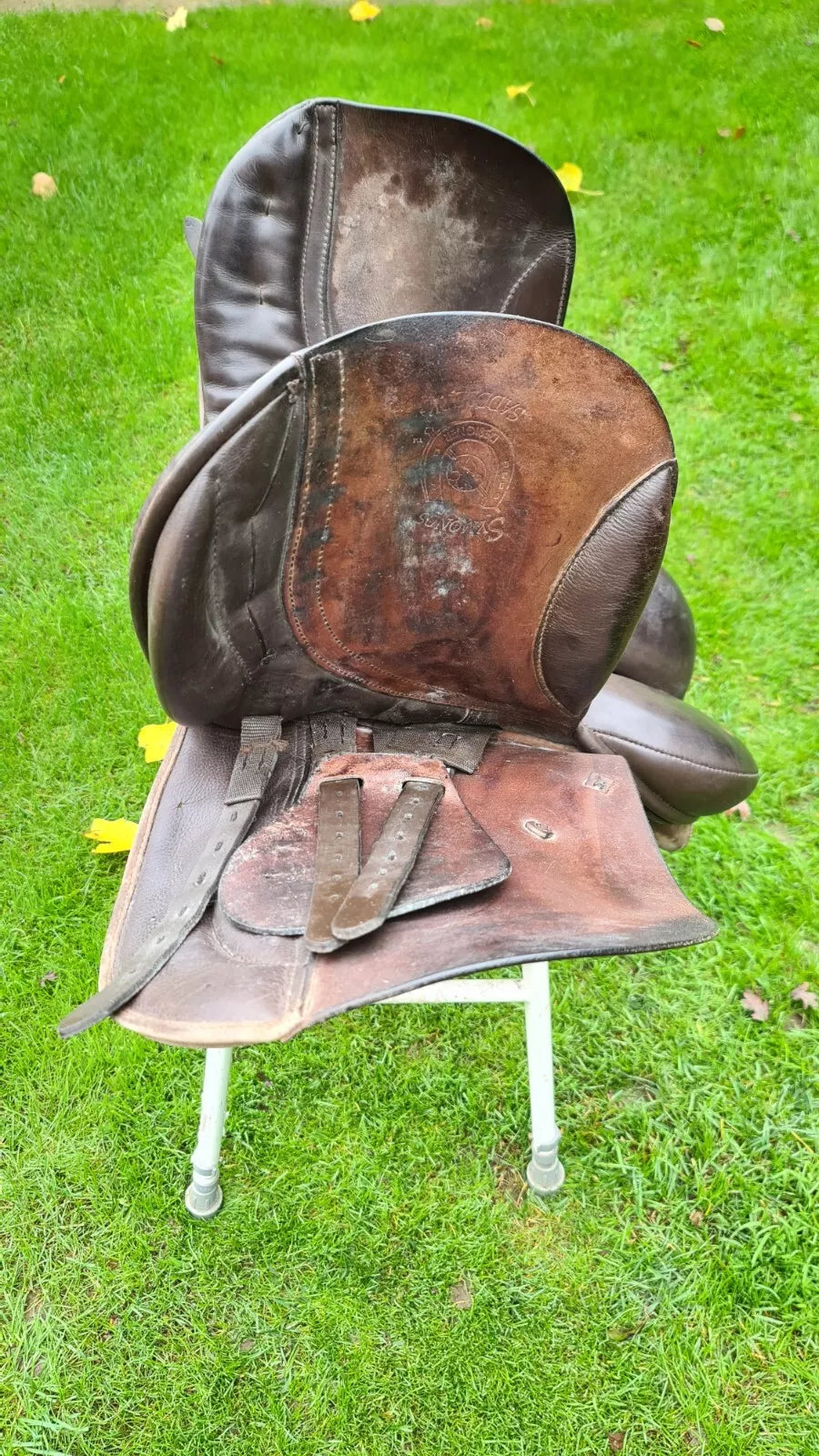 17" Brown Straight GP Saddle