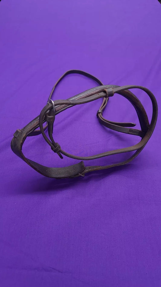 Full Noseband And Cob Flash Brown Leather