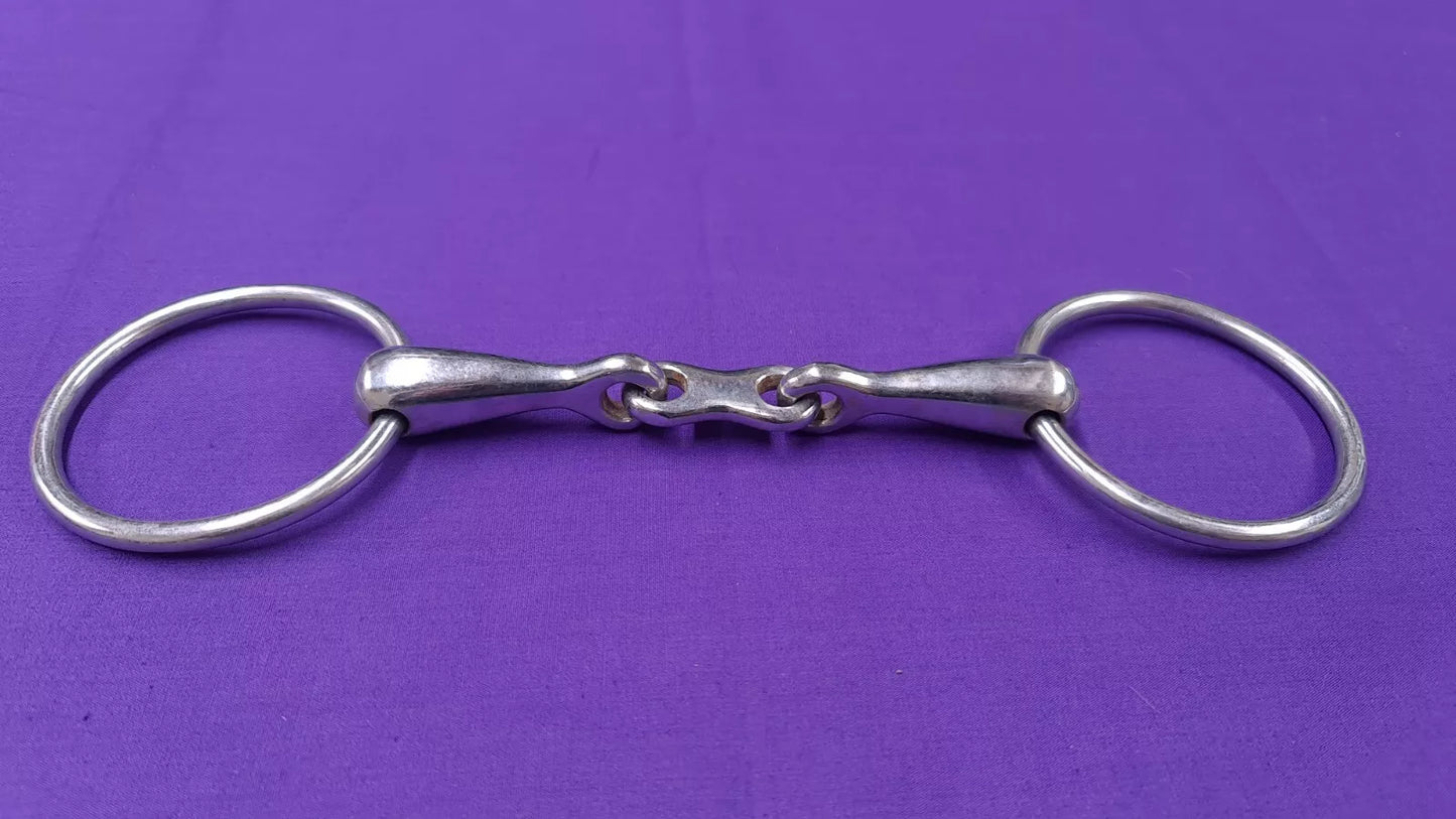 Snaffle Horse Bit Single Joint French Link 5.5"