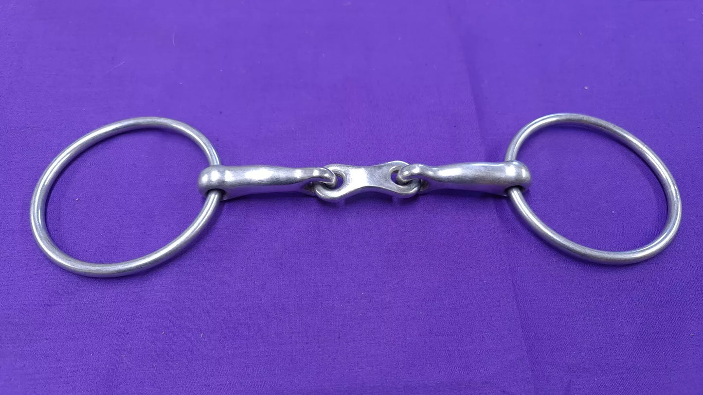 Loose Large Ring Snaffle French Link 5.5"