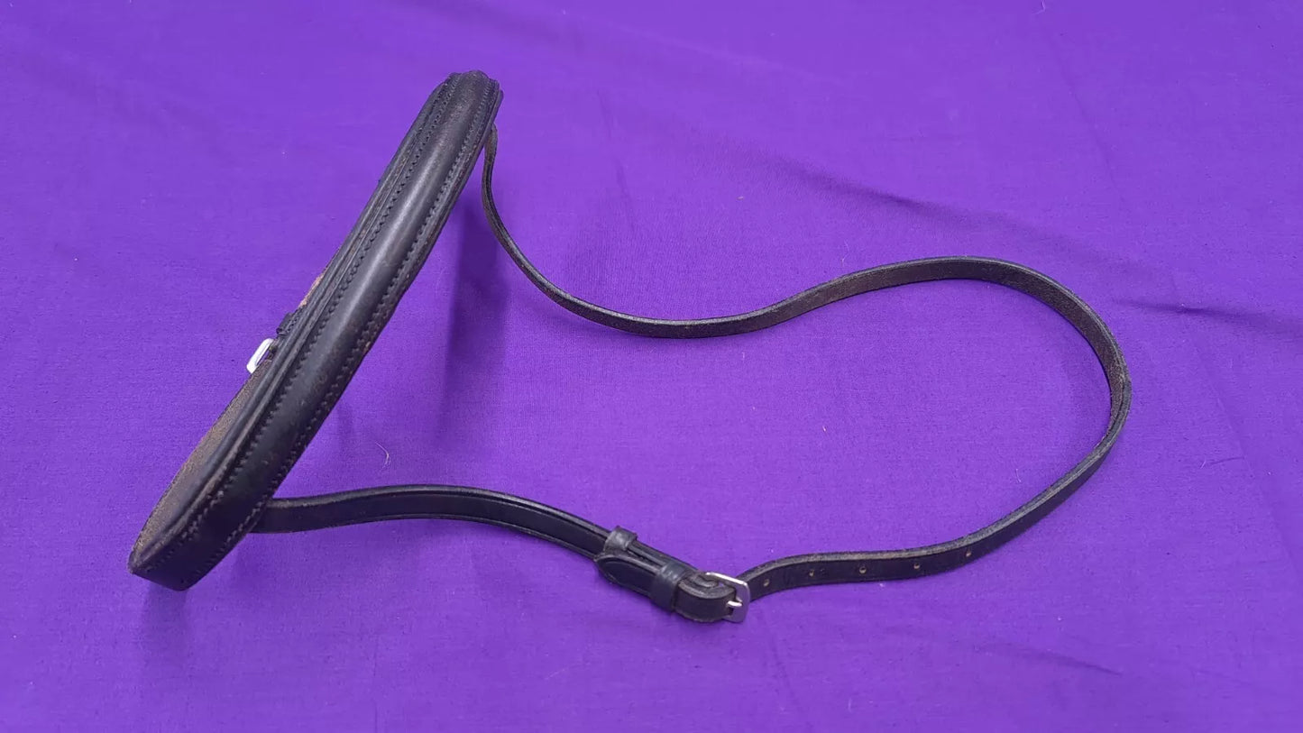 Black Full Size Noseband And Headpiece