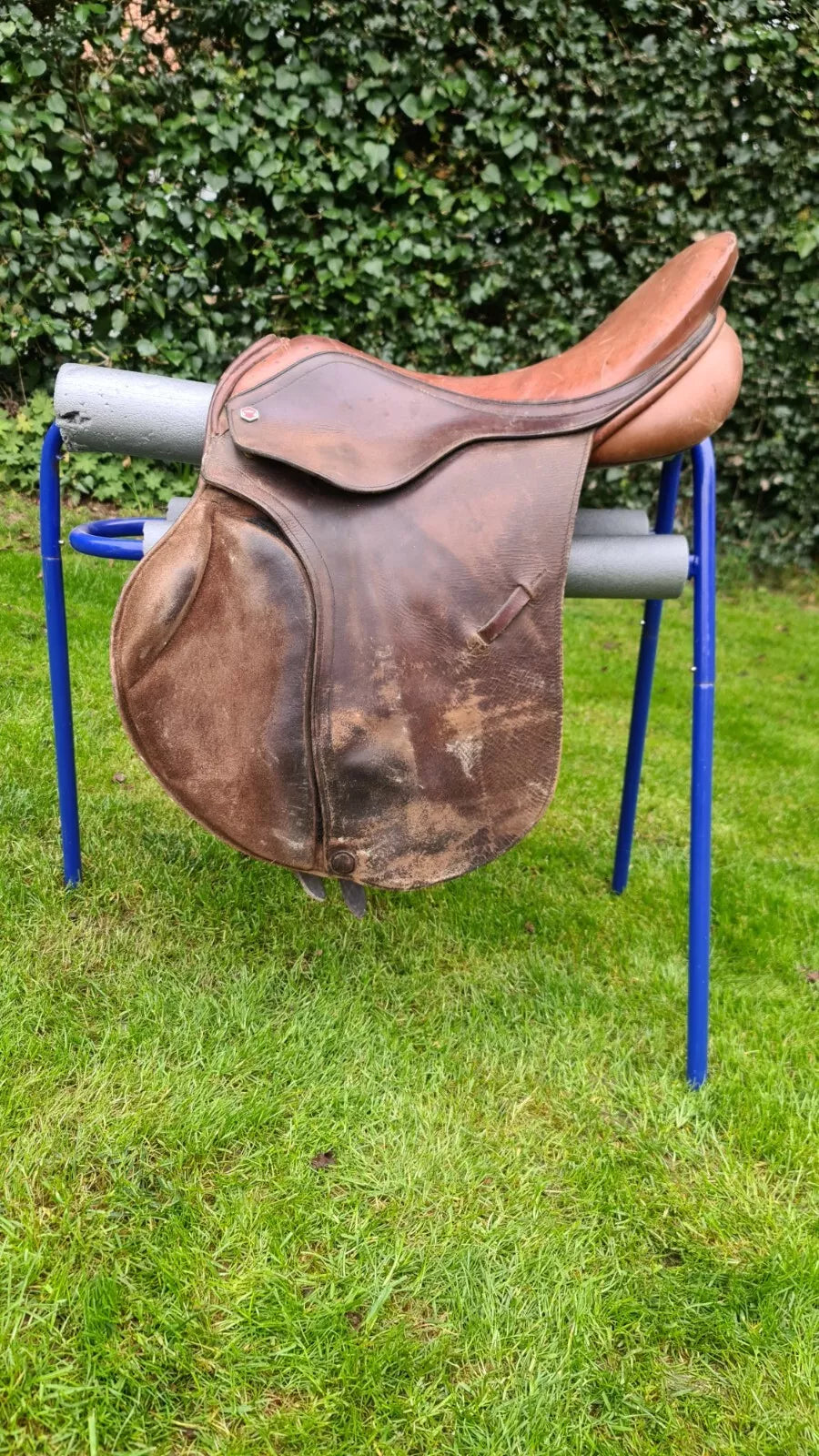 Albion Brown Leather GP Saddle 17.5"