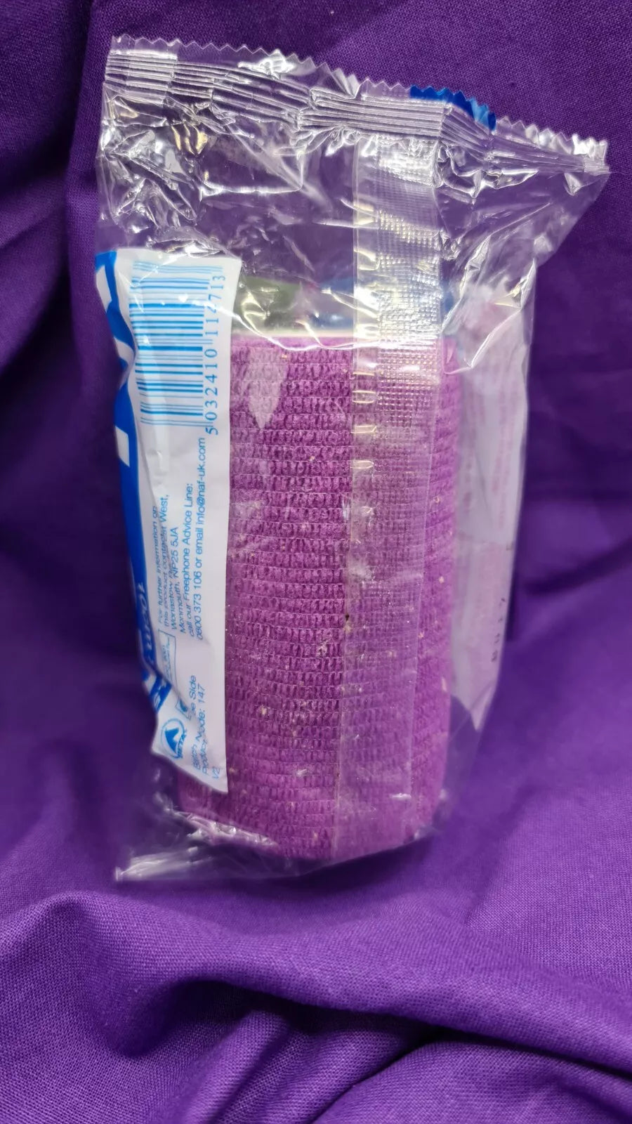 NAF Vet Wrap Naturalint Purple Horse Leg Bandage