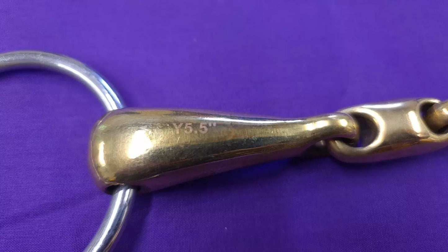 Brass Alloy Training Horse Bit 18mm 5.5"