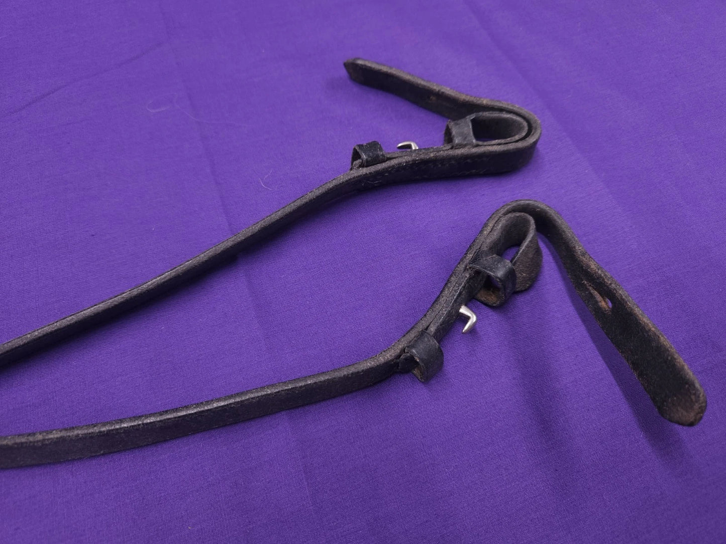 Brown Full Size Grippy Rubber Horse Riding Reins R138