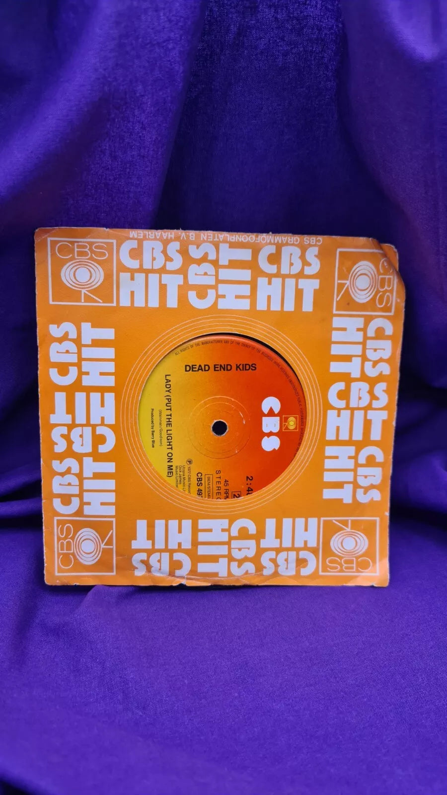 Dead End Kids Have I The Right CBS 4972 7" Vinyl Single Record